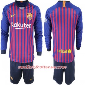 Maillot/Tenue Barcelone Enfant Domicile 2018/2019 Manche Longue